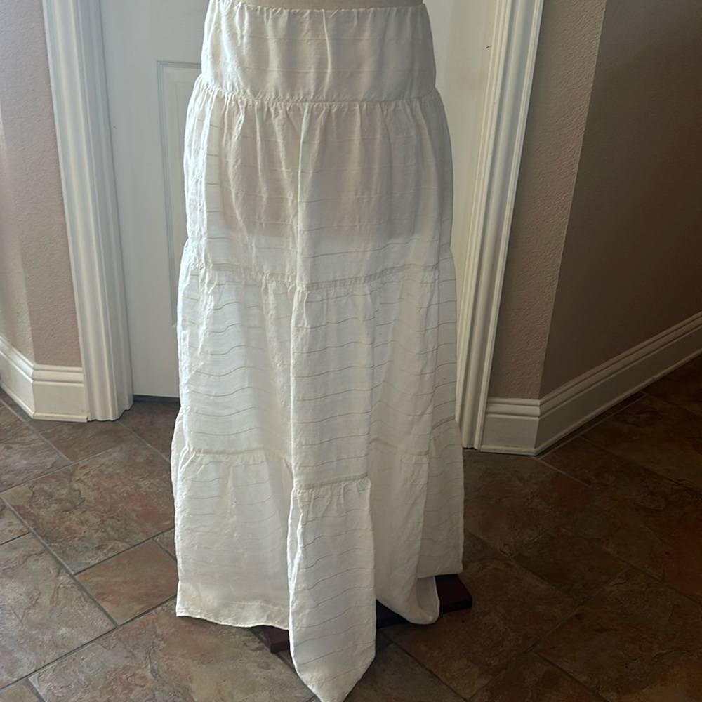NWT J. McLaughlin Linen Blend Skirt XL